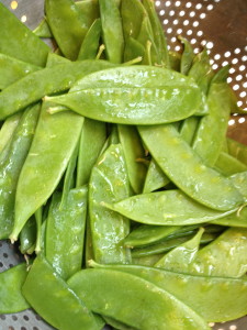 All washed!  See the little tails on the opposite side from the stem end?