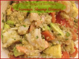 The Best Flavors of Summer:  Summer Shrimp Quinoa