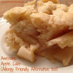 Awesome Apple Cake (allergy friendly too!)