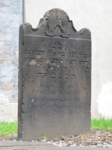 This headstone dates back to the 1700s.
