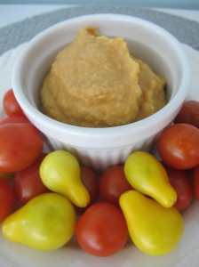 Roasted Grape Tomato Hummus! 