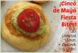 Cinco De Mayo Fiesta Bites (aka Cornbread, Tomato, and Guacamole Bites)