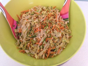 gluten free asian noodle salad Beth Rosen, RD
