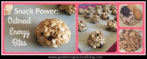 Snack Power:  Oatmeal Energy Bites