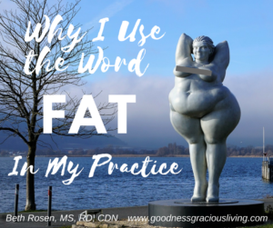 Why I Use the Word “Fat” in My Practice