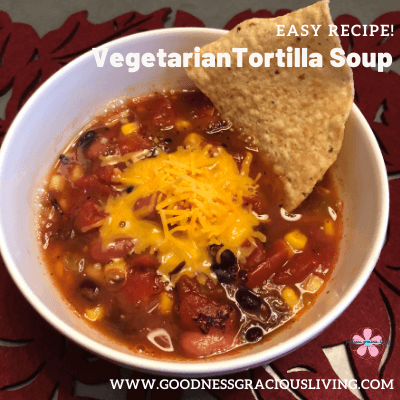 Easy Vegetarian Tortilla Soup Recipe